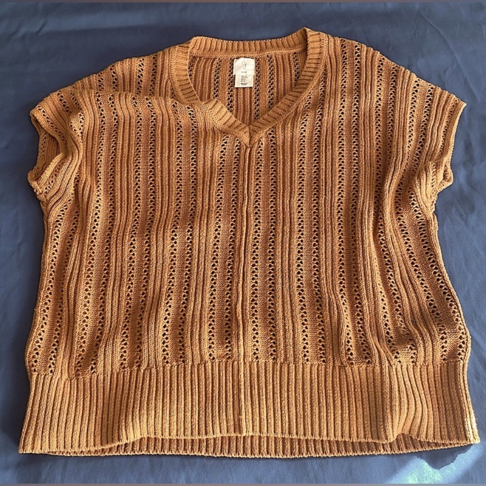 New Joie Sleeveless V-Neck Knit Sweater | Size Small